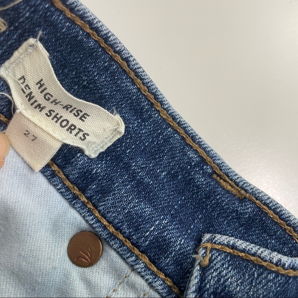 Madewell High-Rise denim Shorts Sz 27 - Picture 6 of 6